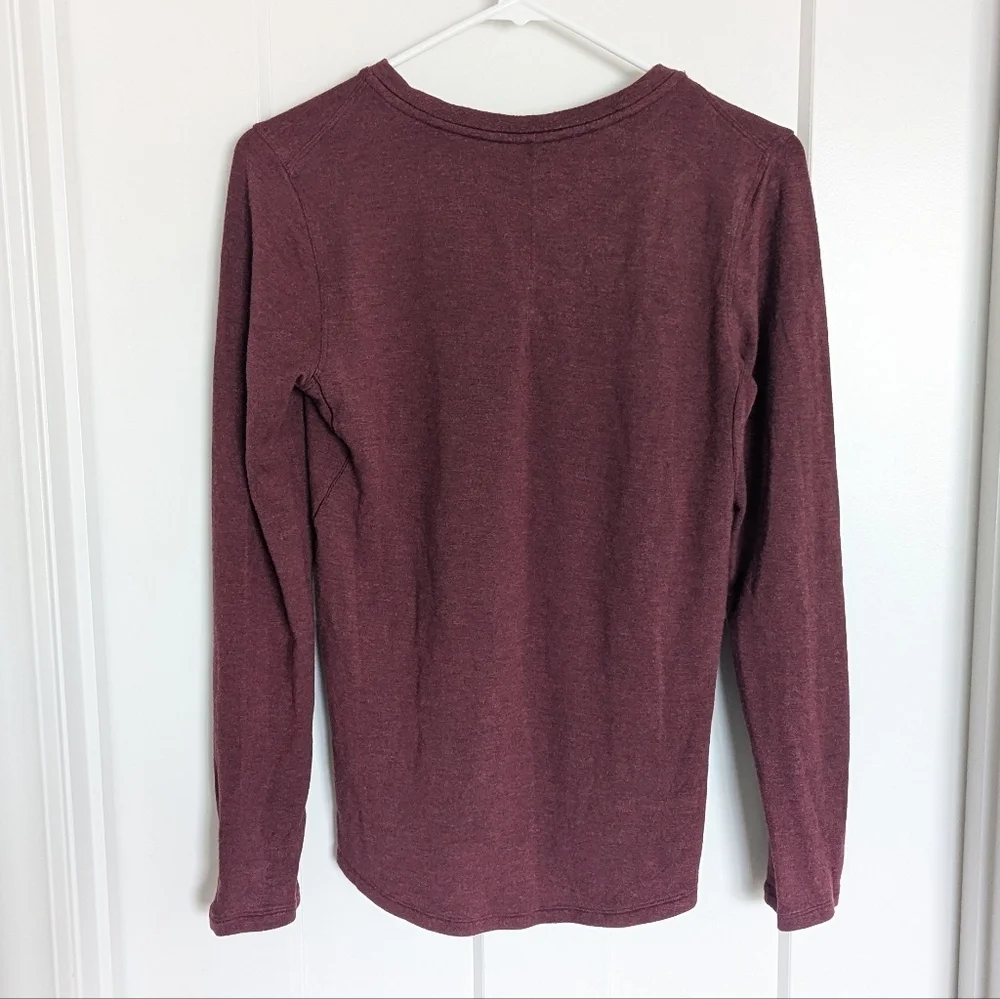 Lululemon Ever Ready Long Sleeve Tee - Maroon sz 2